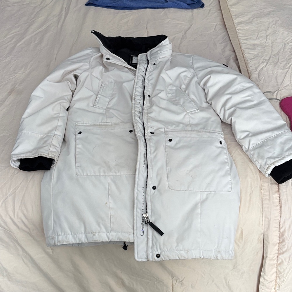 Calvin Klein Off-White Winter Coat
